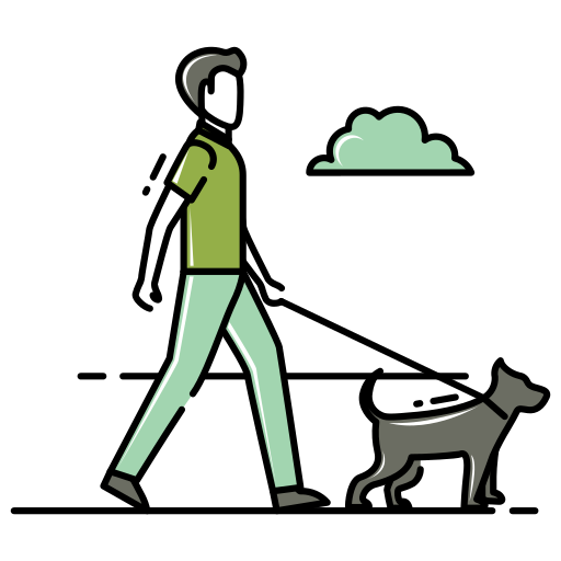 Chien laisse