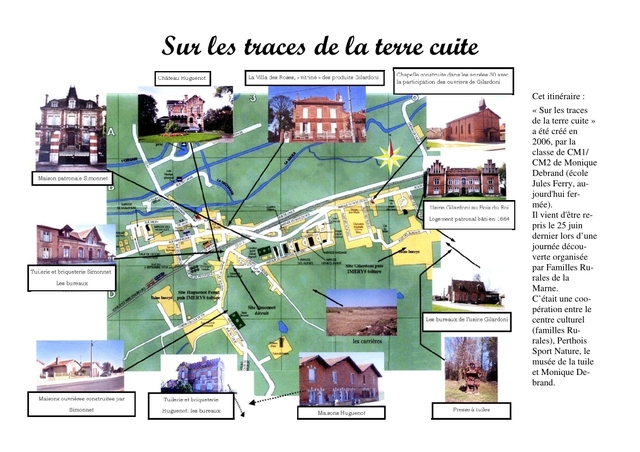 Circuit traces terre cuite