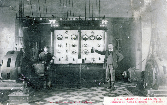 Intérieur de l'Usine électrique - Le Tableau